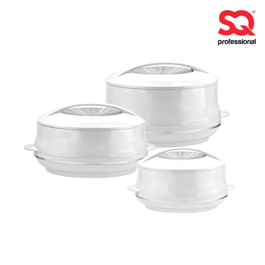 SQ Professional Olympic Insulated Hot Pot Set-White-Silver
