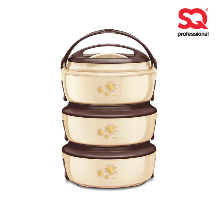 SQ Professional Venture Insulated Casserole Set 3pc - Cream/Brown