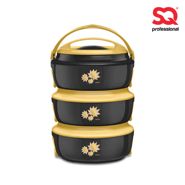 SQ Professional Venture Insulated Casserole Set 3pc - Black/Gold