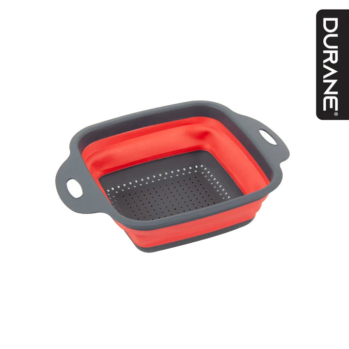 Collapsible Colander - Square Shape - Red