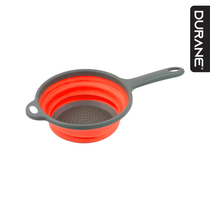 Collapsible Colander with Handle - Red