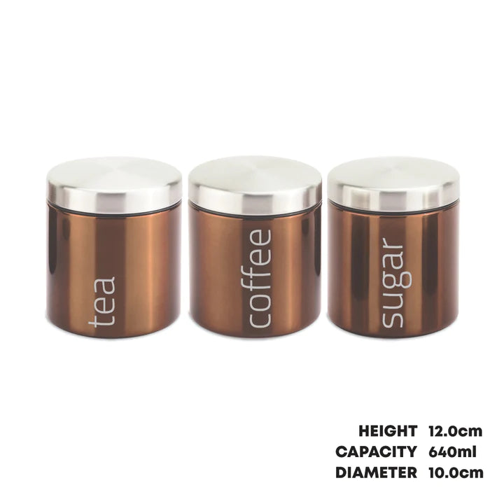 SQ Professional Gems Airtight Food Canister Set 3pc - Axinite