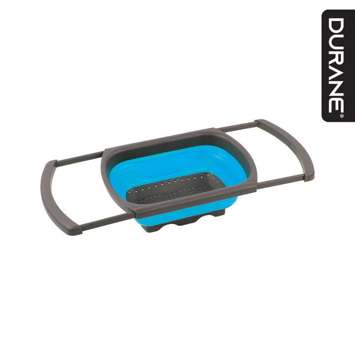 Sink Strainer - Durane Silicone Blue Extendable