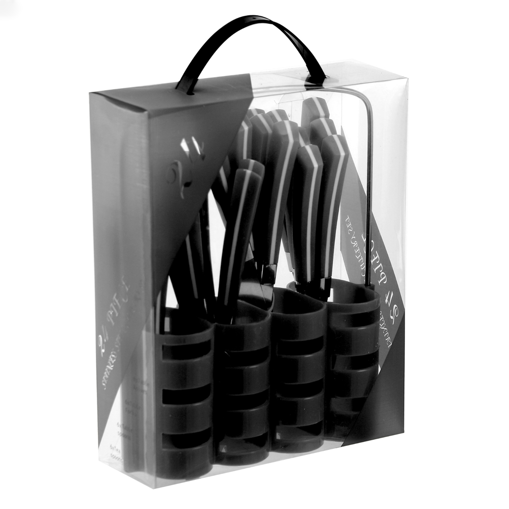 Durane Line Cutlery Set 24pc - Black