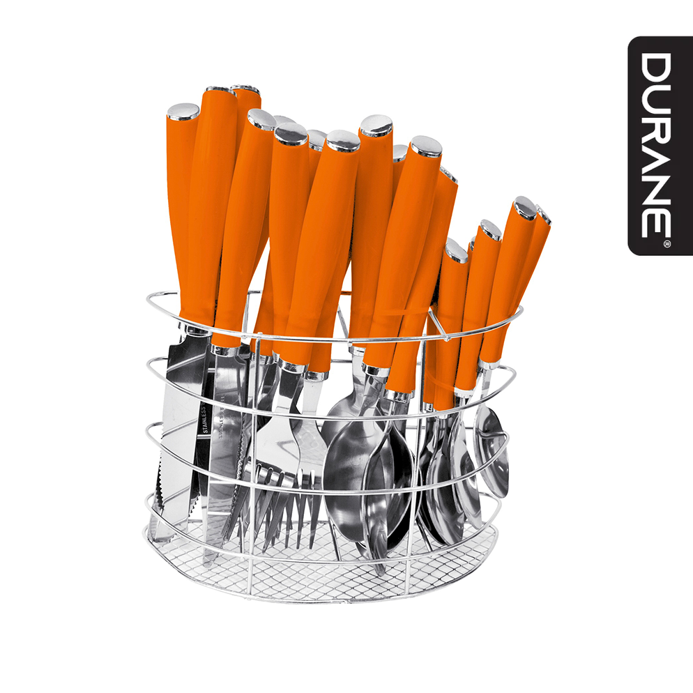 Durane Retro Cutlery Set 24pc - Orange