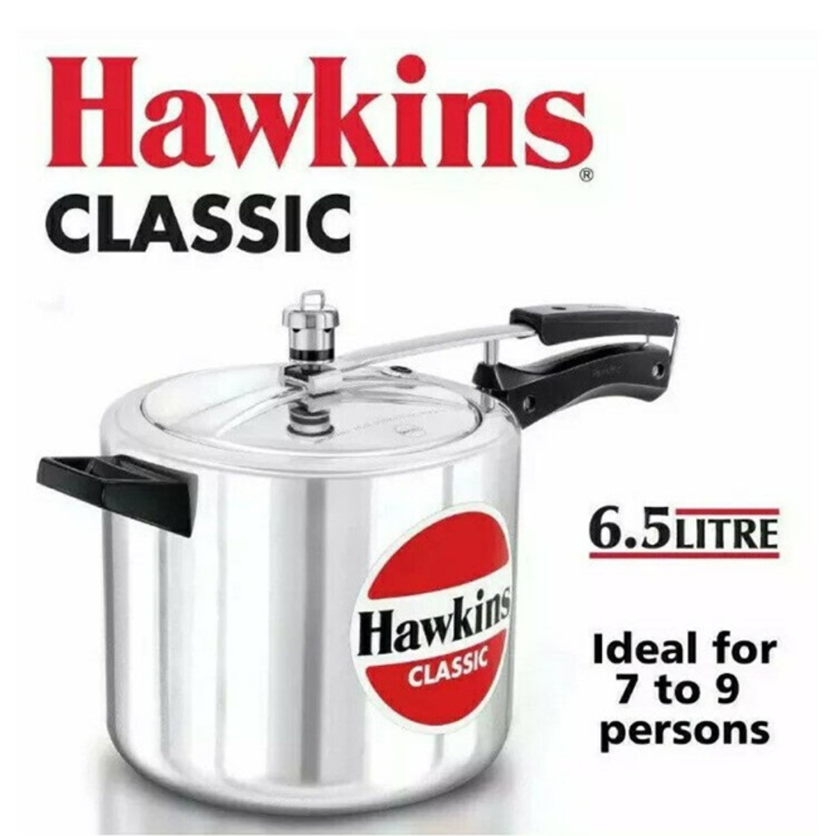 Hawkins Pressure Cooker - CLASSIC - Silver - 6.5 L
