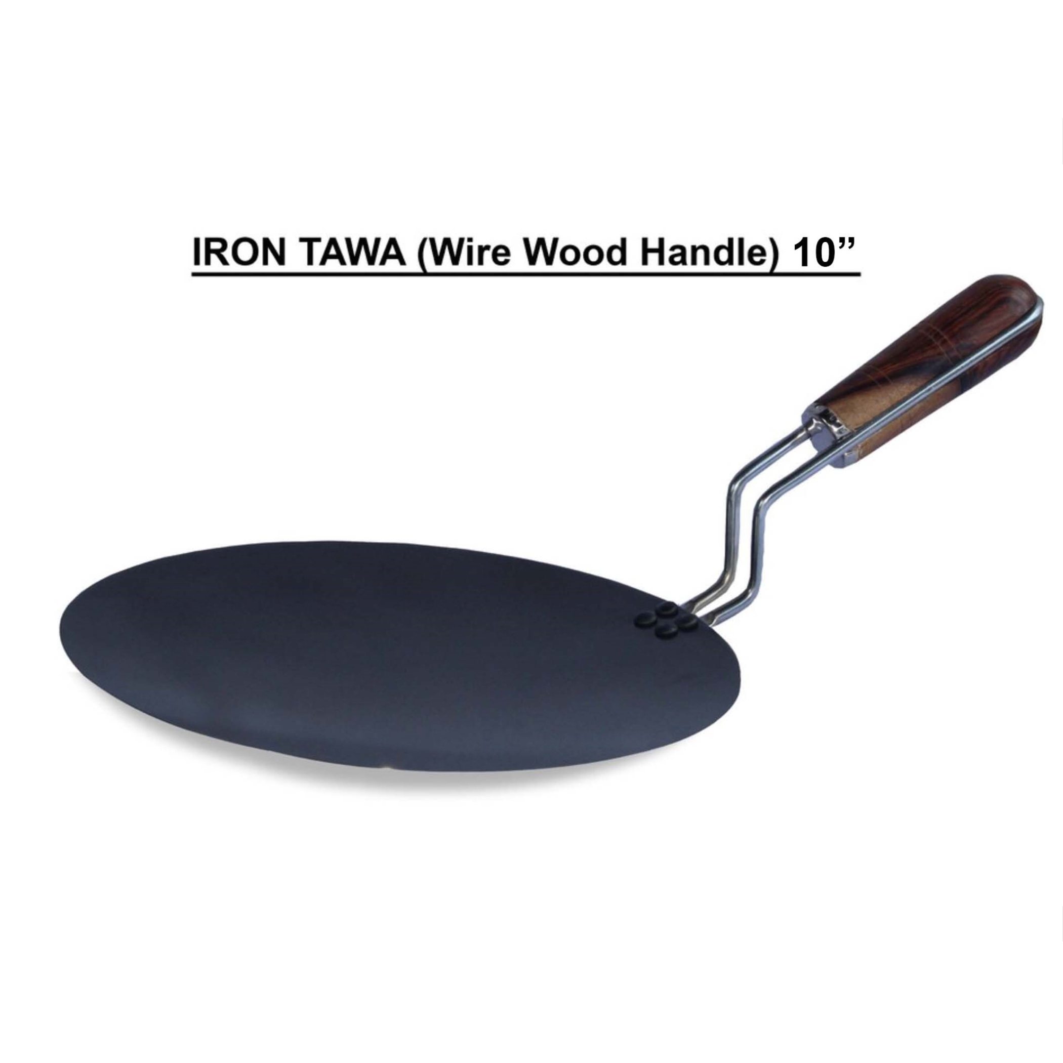 Iron Tawa Wire Wood Handle - 10 Inches