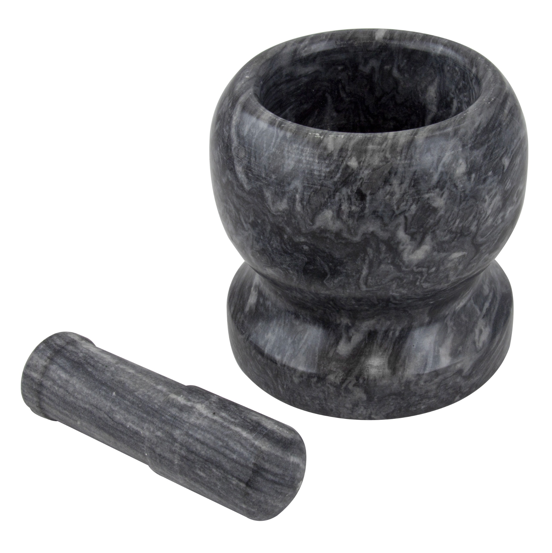 Mortar & Pestle - Black Marble - 13cm