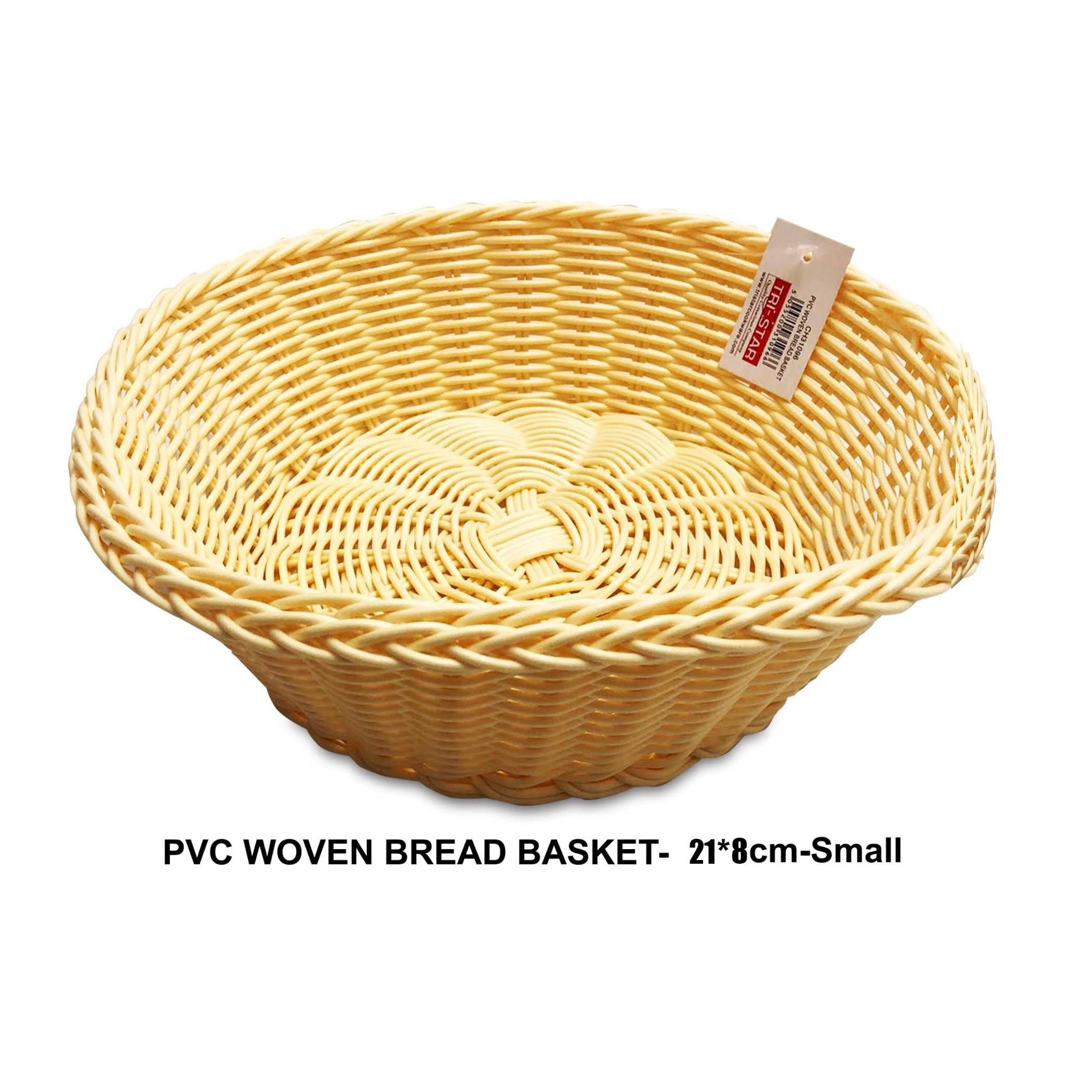 Tri-Star PVC Woven Small Bread Basket 21 X 8 cm