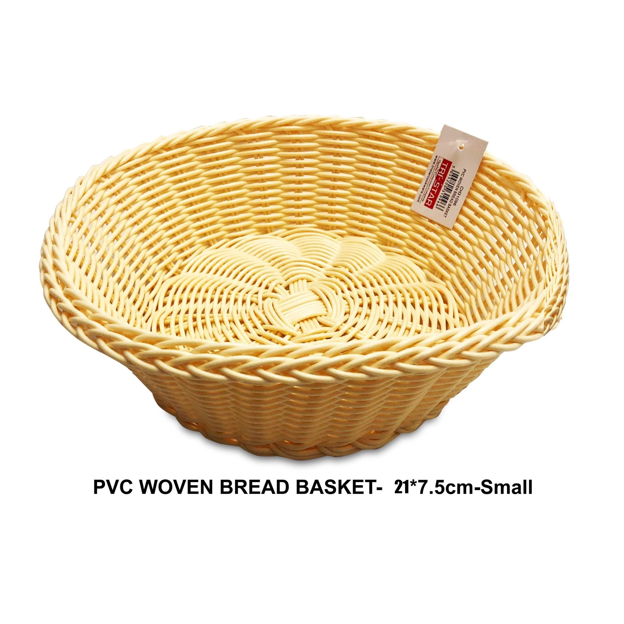 Tri-Star PVC Woven Small Bread Basket 21 X 7.5 cm