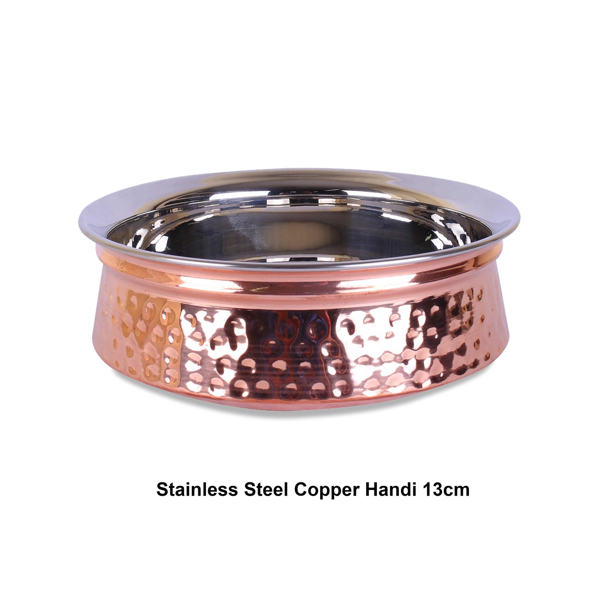 Stainless Steel Copper Handi 13 cm