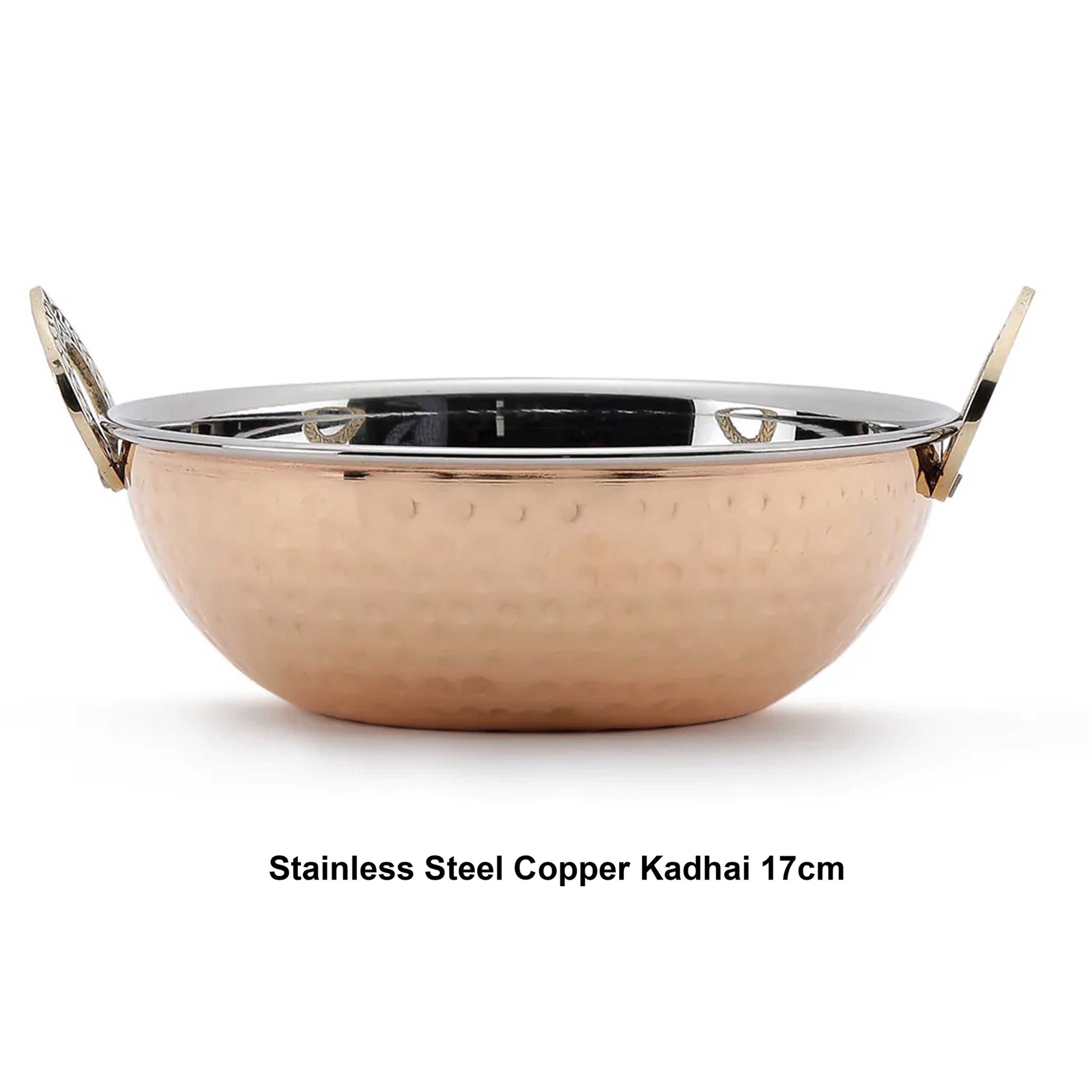 Stainless Steel Copper Kadai - 17 cm