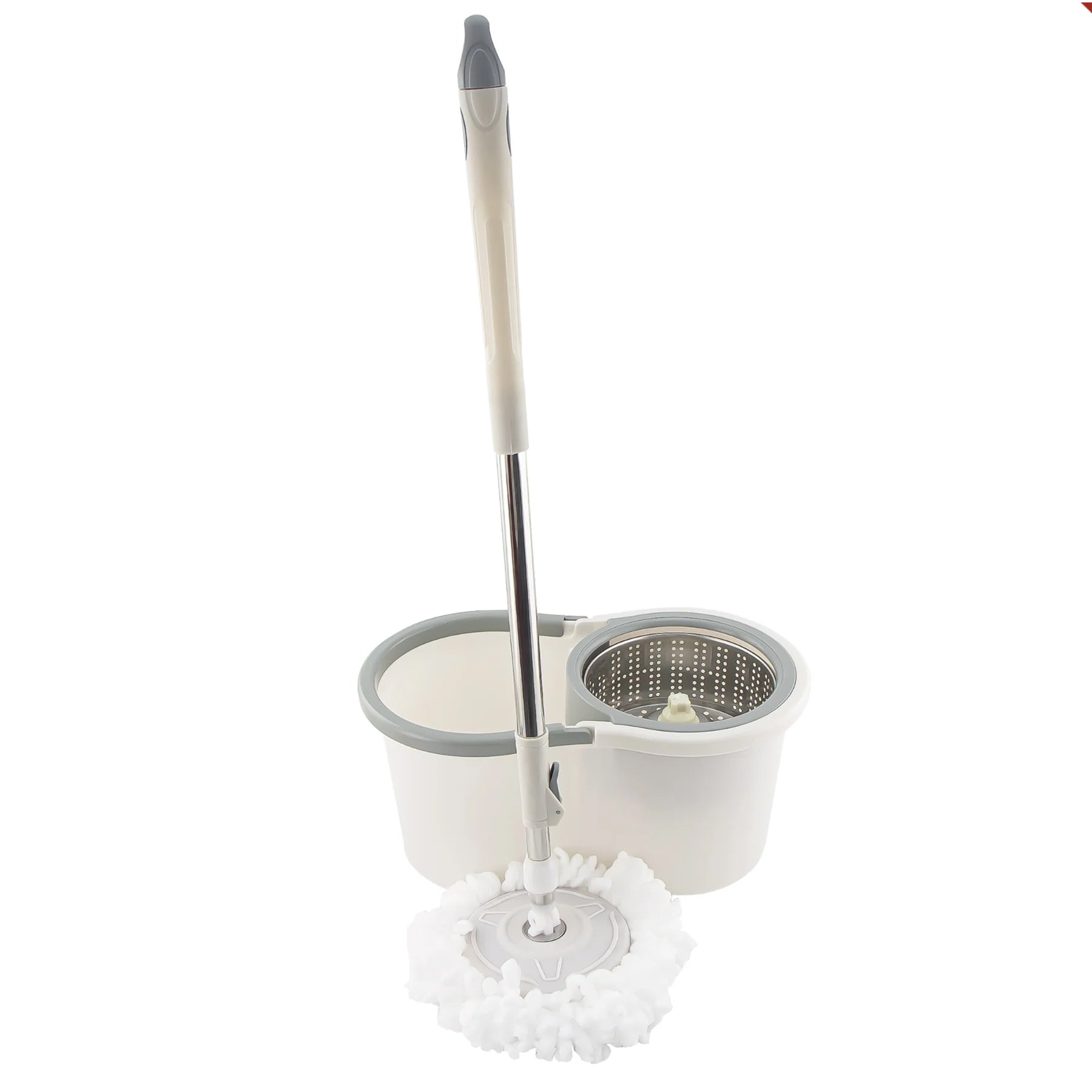 Rotary Mop & Bucket Beige-Grey 10 Ltr