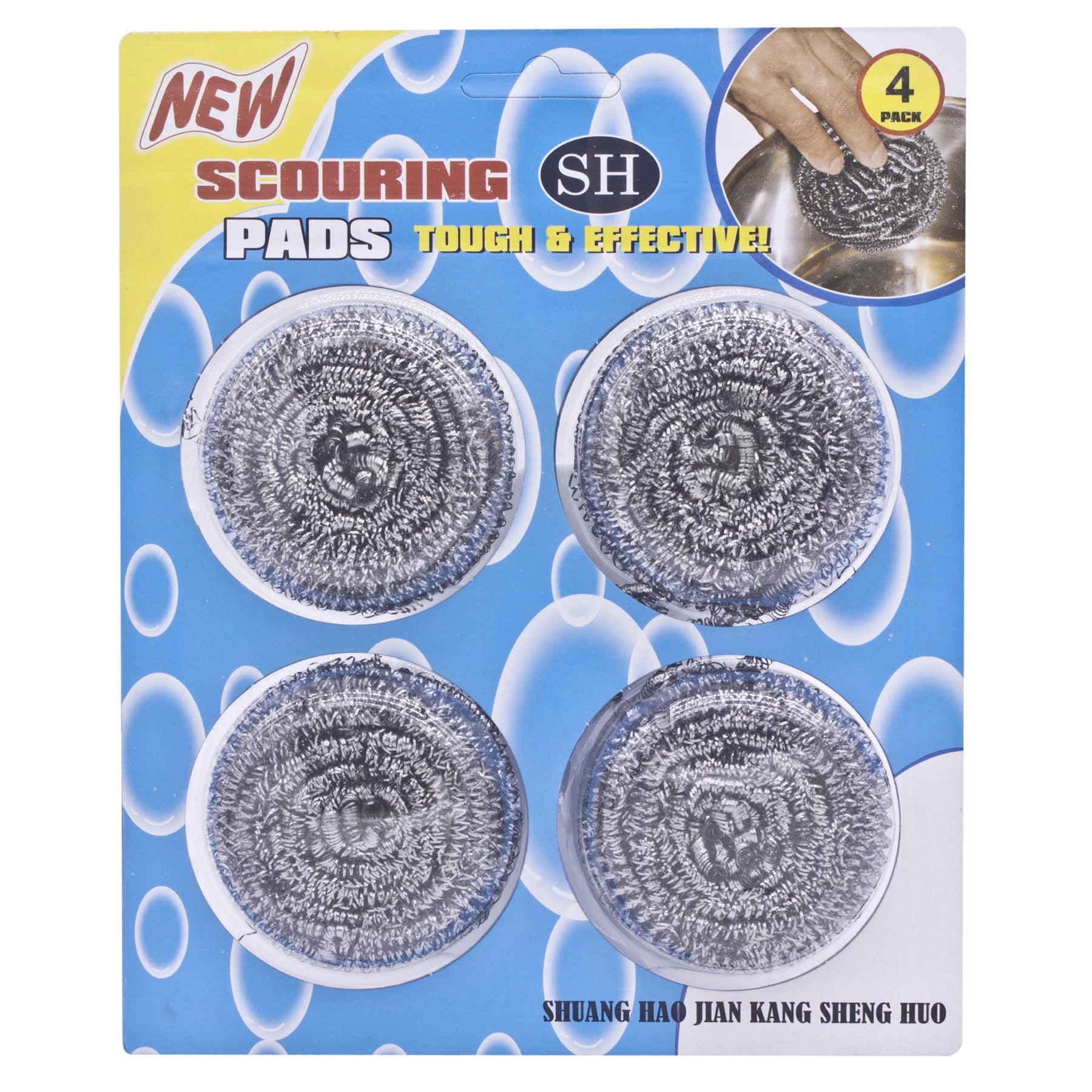 Steel Scourer - 6cm - 4Pc