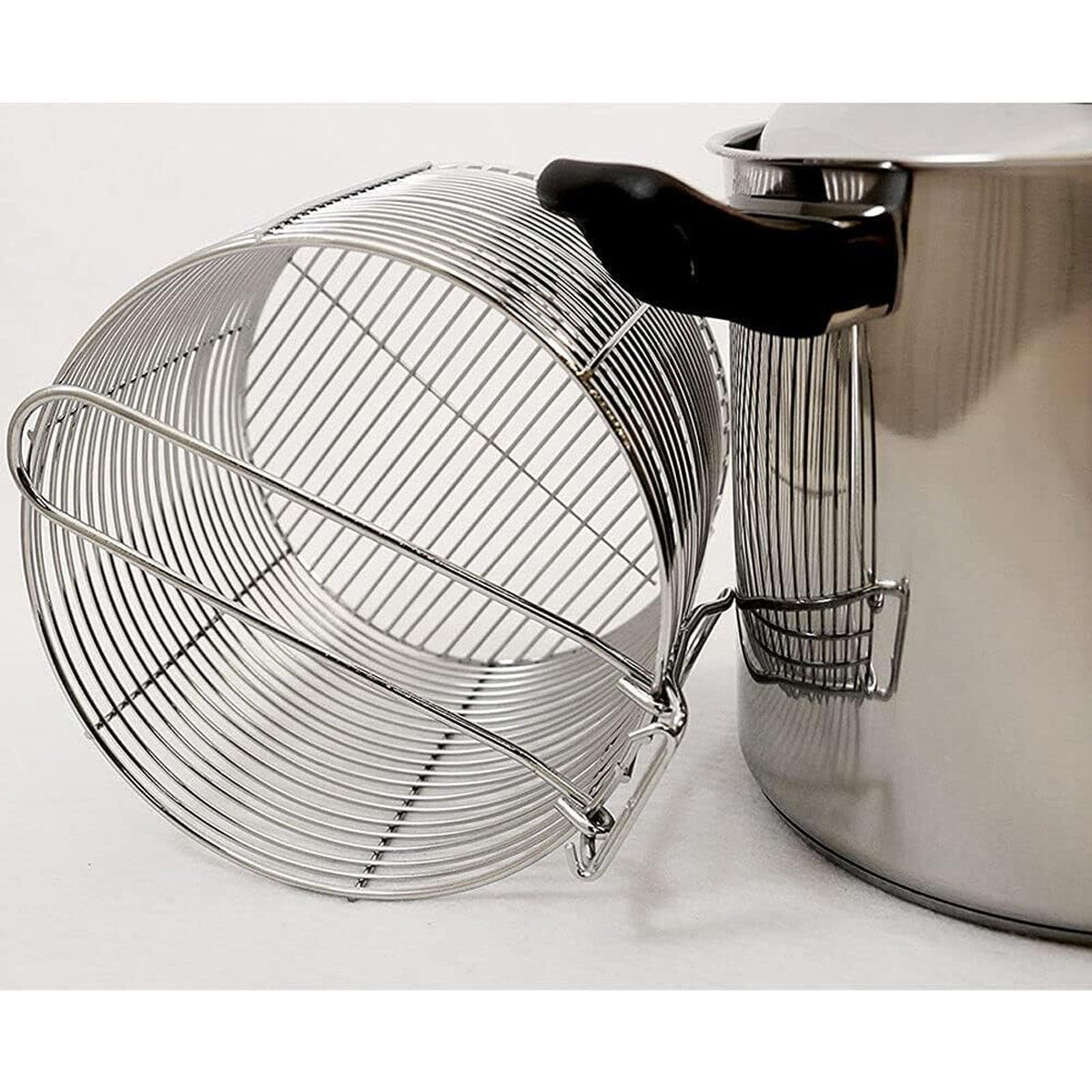 Vinod Stainless Steel Chip Pan With Robust Fryer Basket
