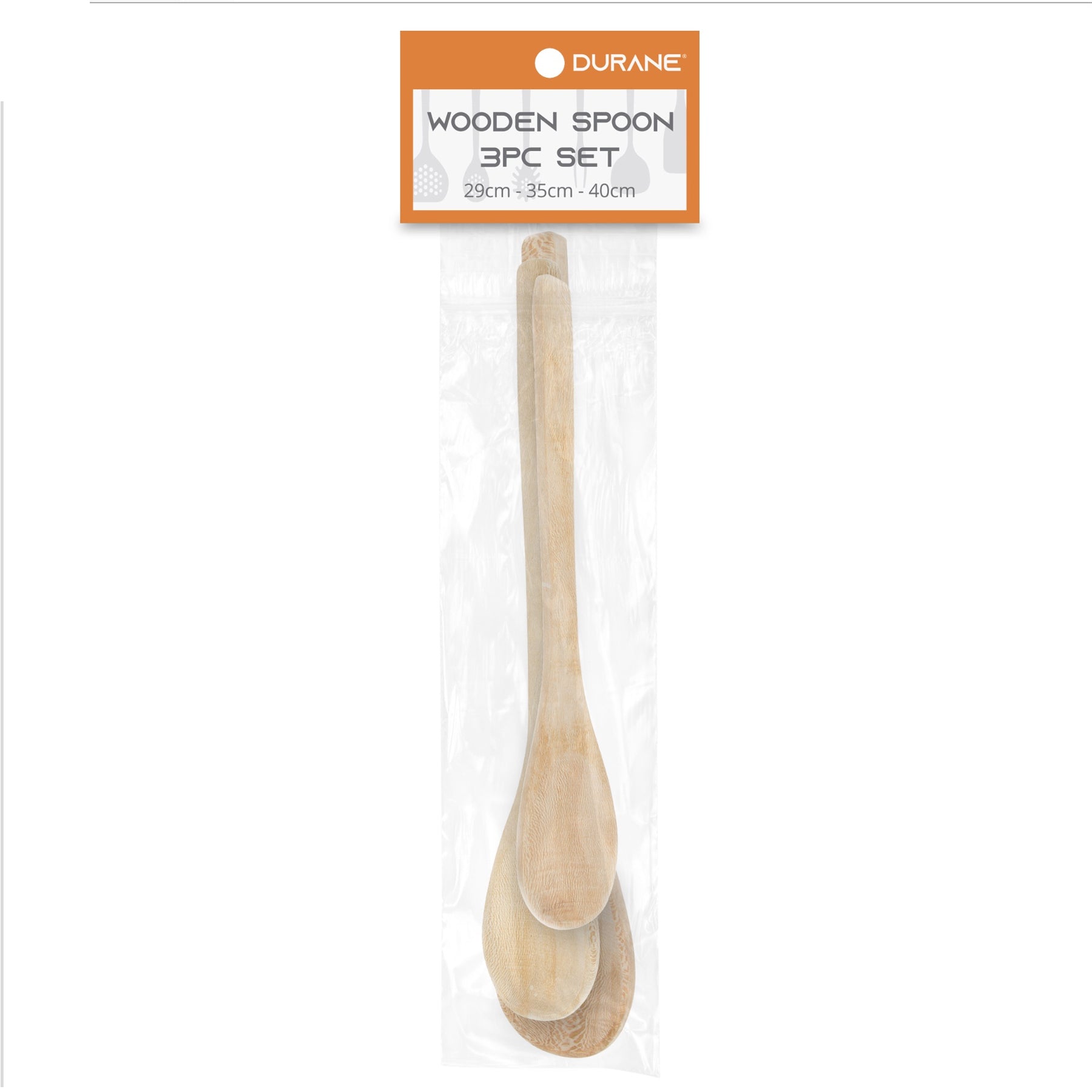 Wooden Spoon Set - 3pc - 26-35-40cm