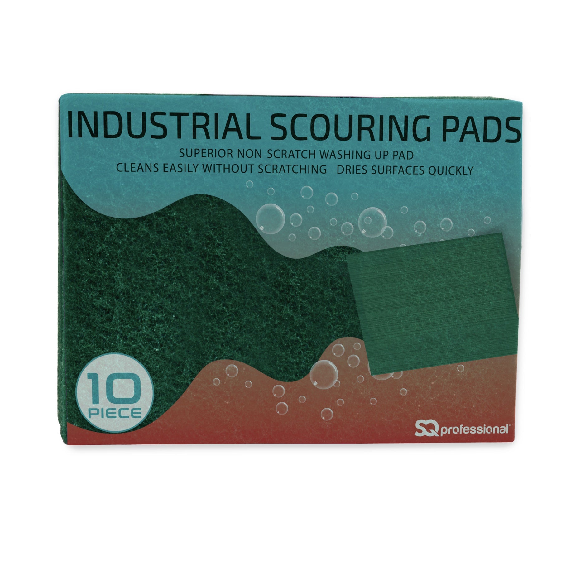 Industrial Scouring Pads - 22.5cmx16cmx0.5cm - 10Pc