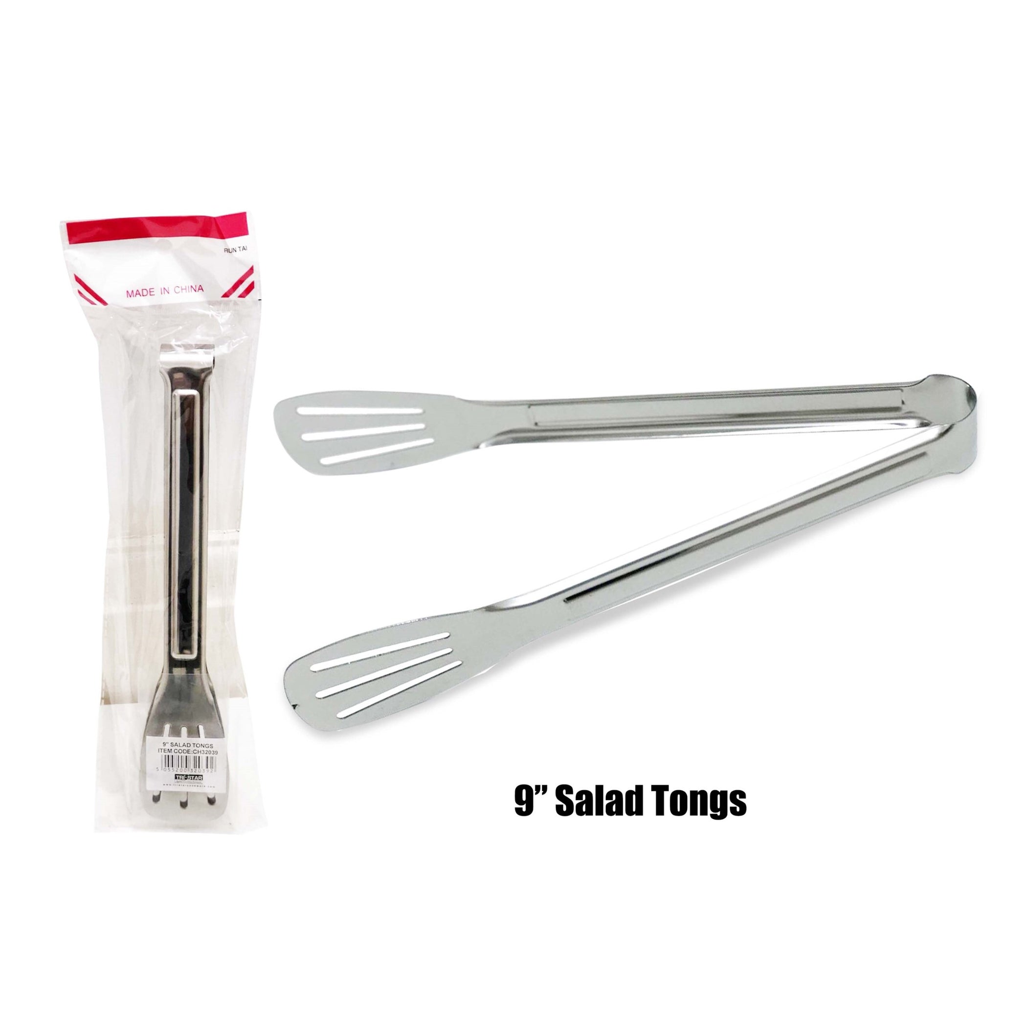 Stainless Steal Salad Tong - 9 inches