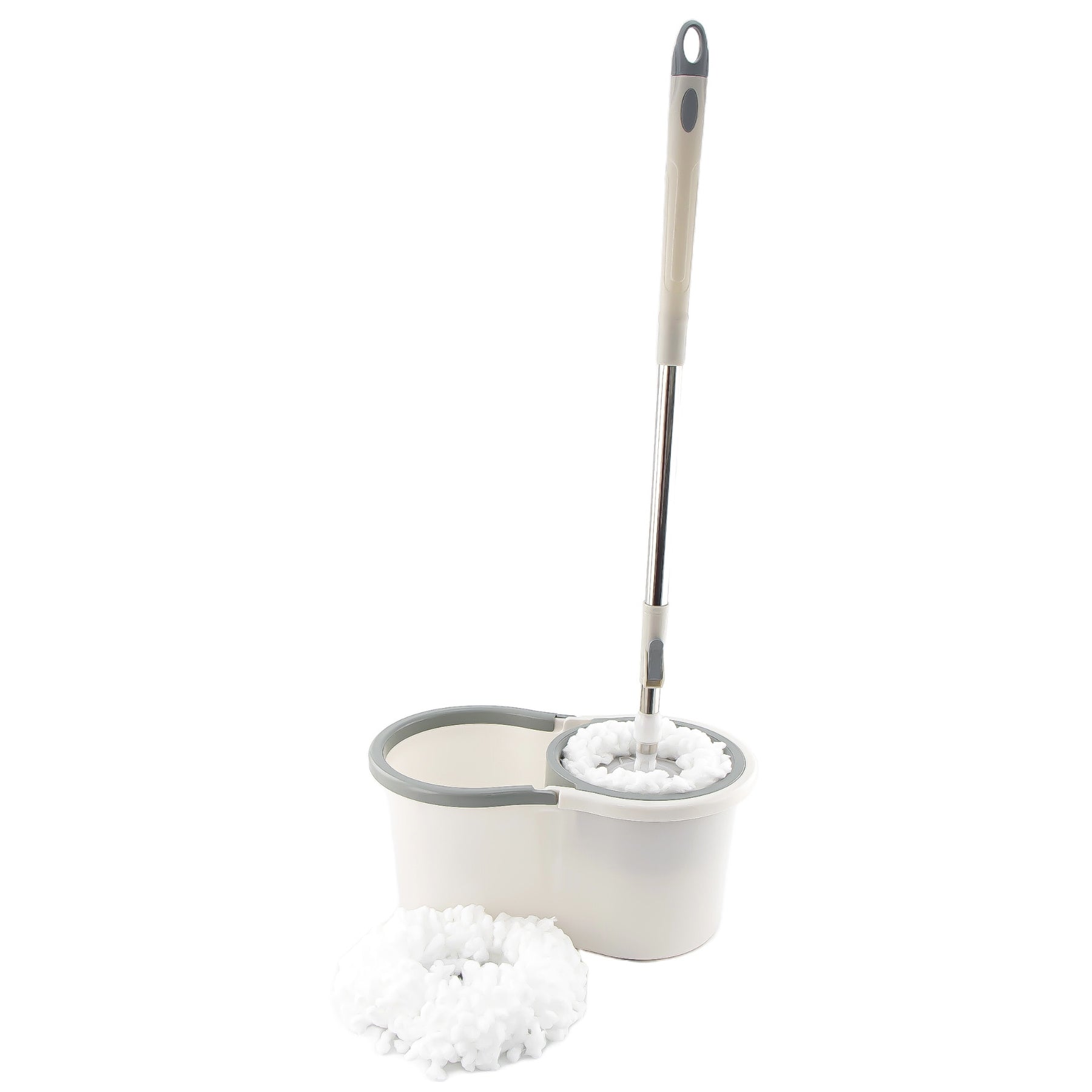 Rotary Mop & Bucket Beige-Grey 10 Ltr