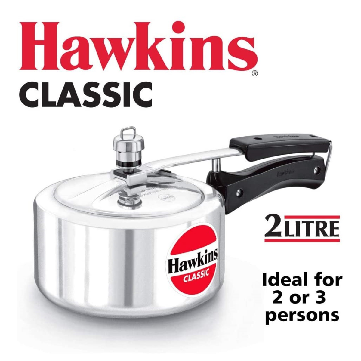 Hawkins Pressure Cooker - CLASSIC - Silver - 2 L