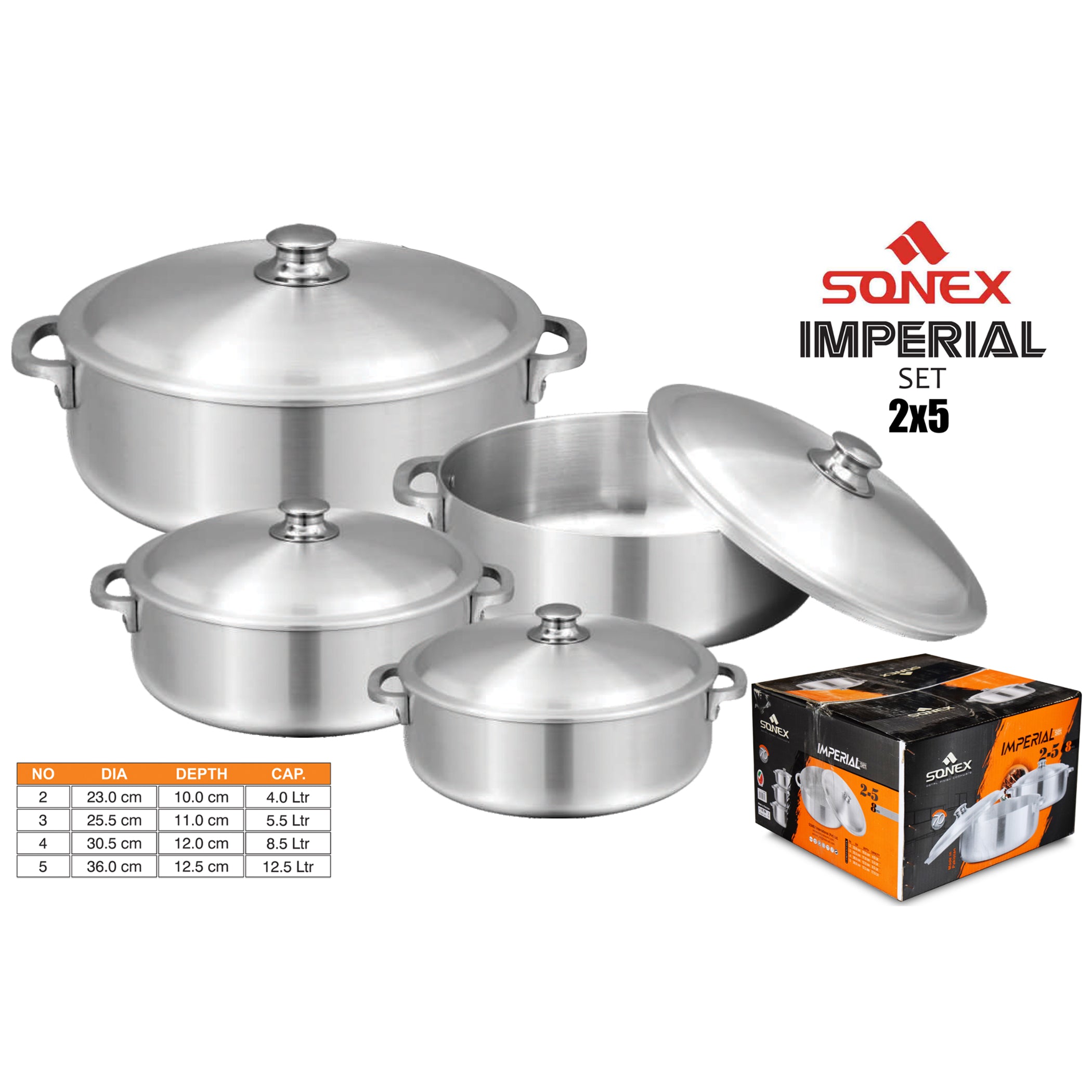 Sonex Imperial Aluminum 4Pc Set