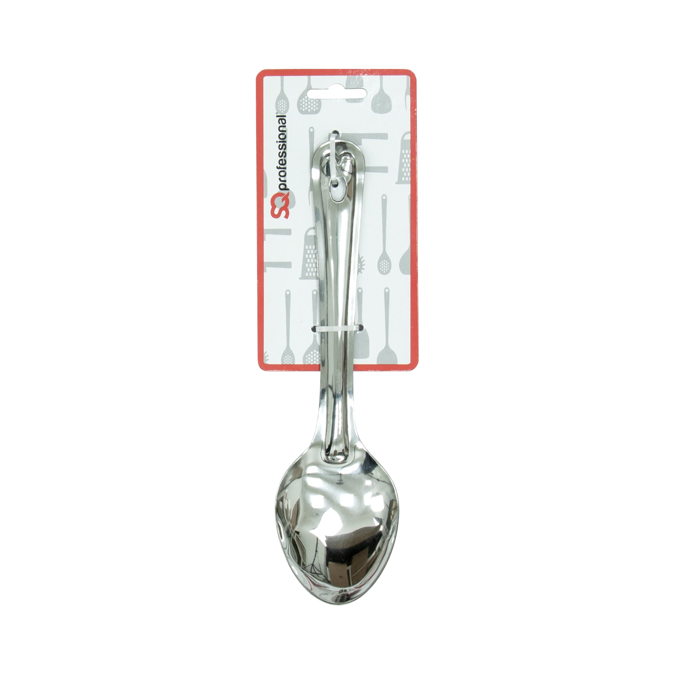 Stainless Steel Spoon - Round - 2 Pcs Set - 23 cm