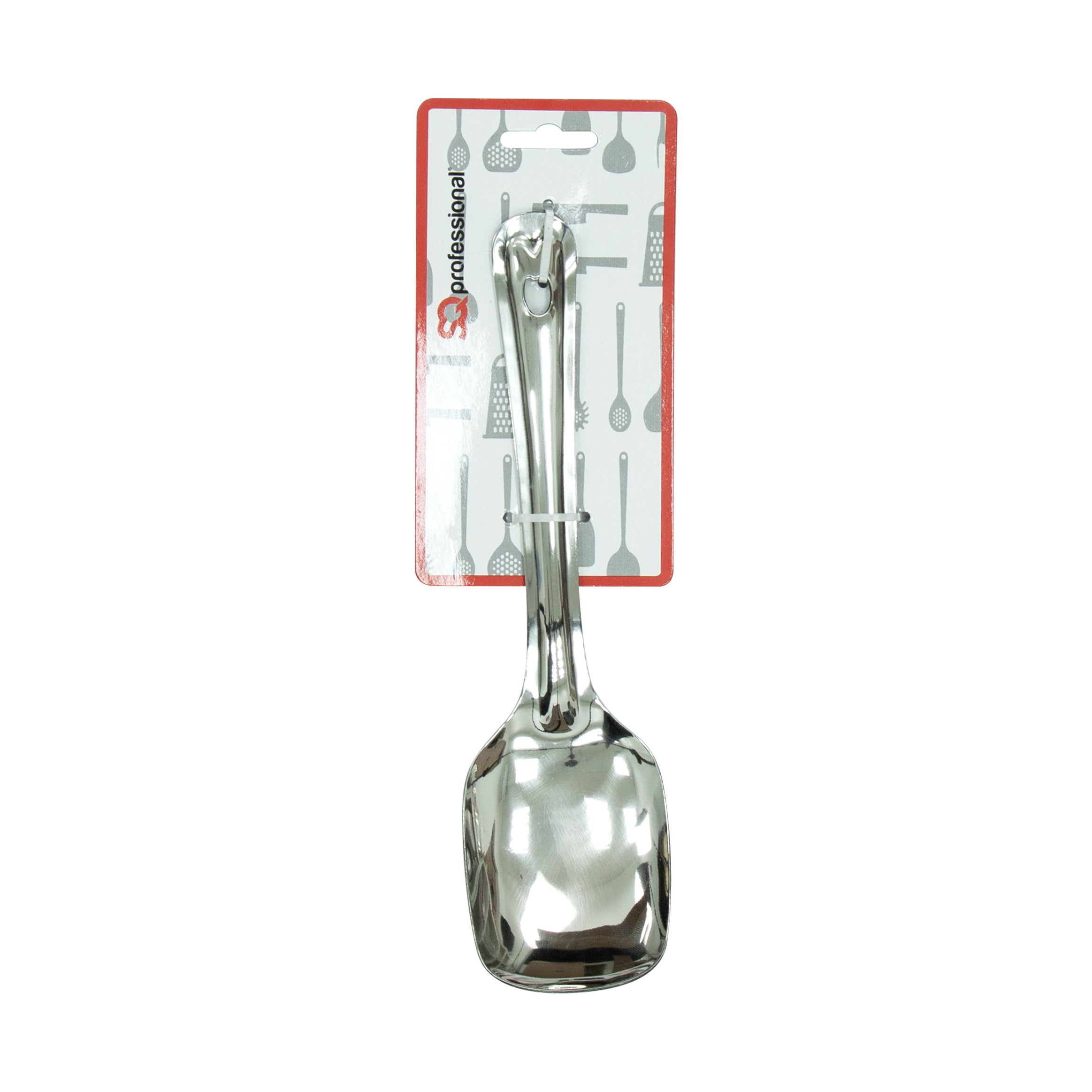 Stainless Steel Spoon - Square - 2 Pcs Set - 23 cm