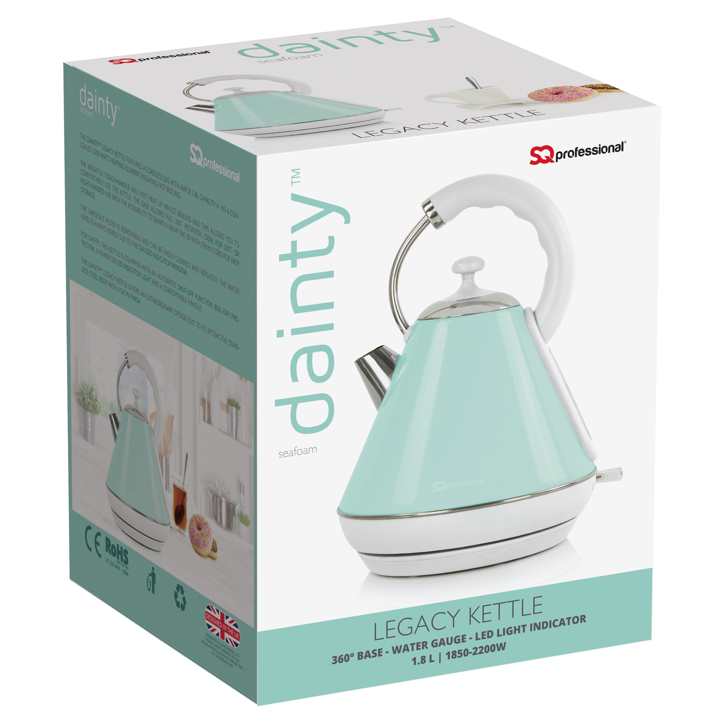 Electric Legacy Kettle - DAINTY - Seafoam