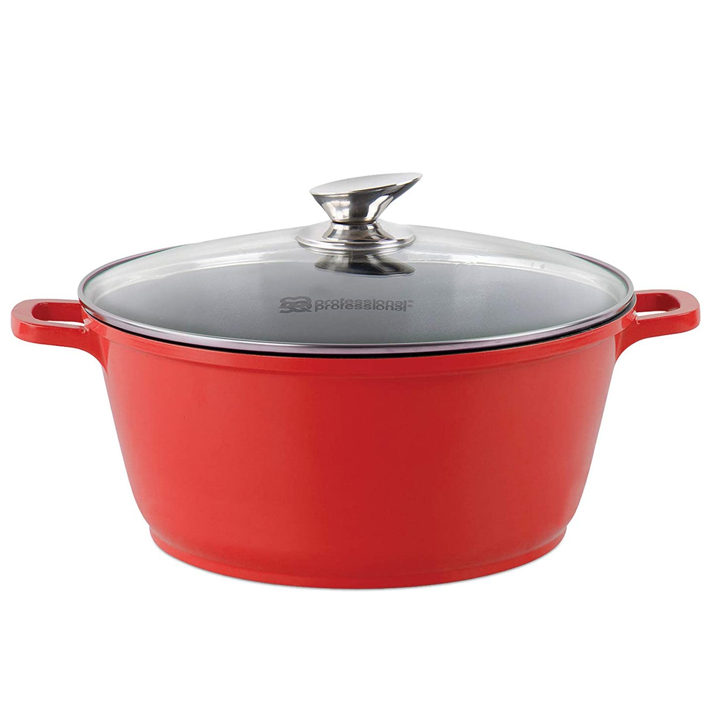 Die Cast Stockpot - Induction Base - NEA - Red- 28cm