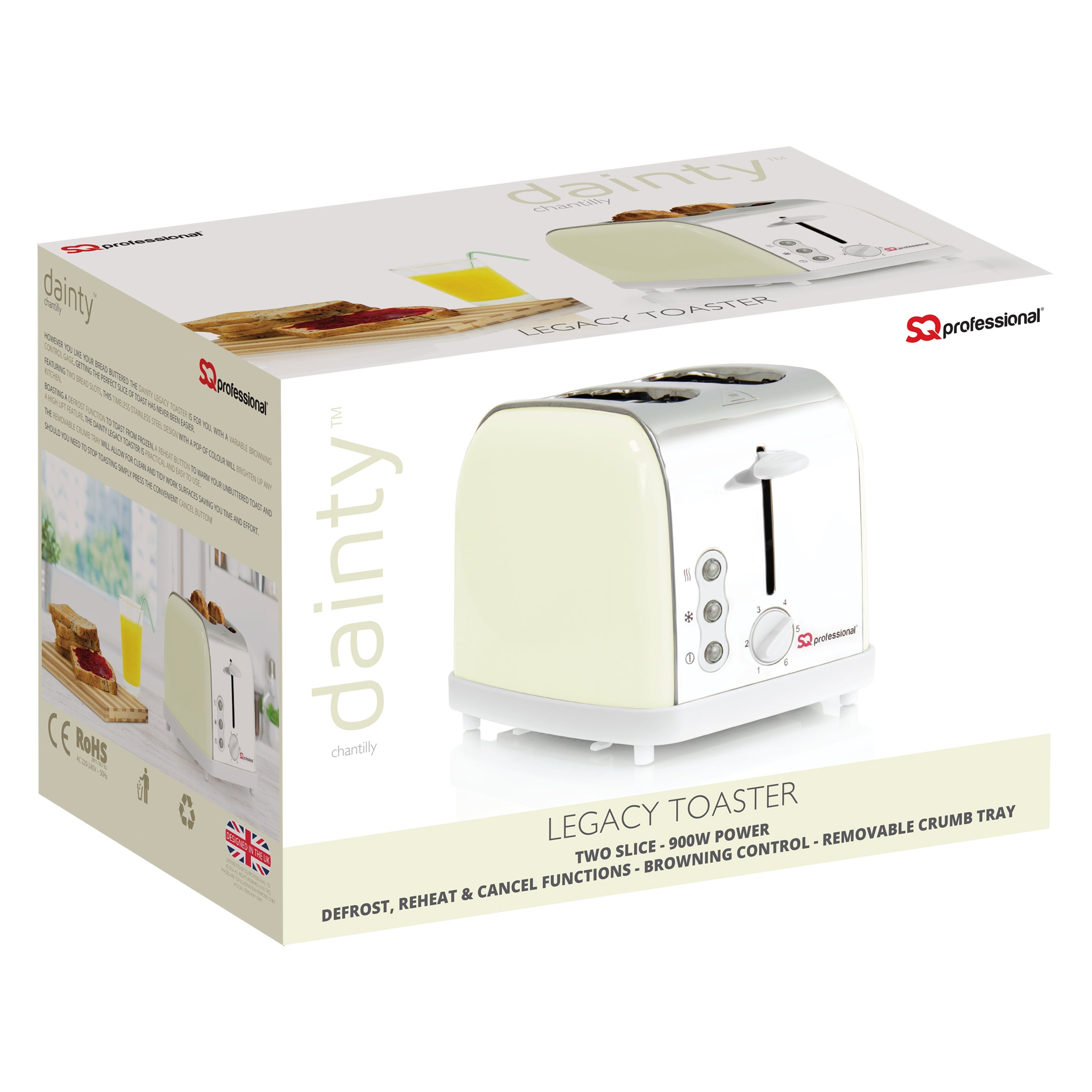 Legacy Toaster - DAINTY - Chantilly