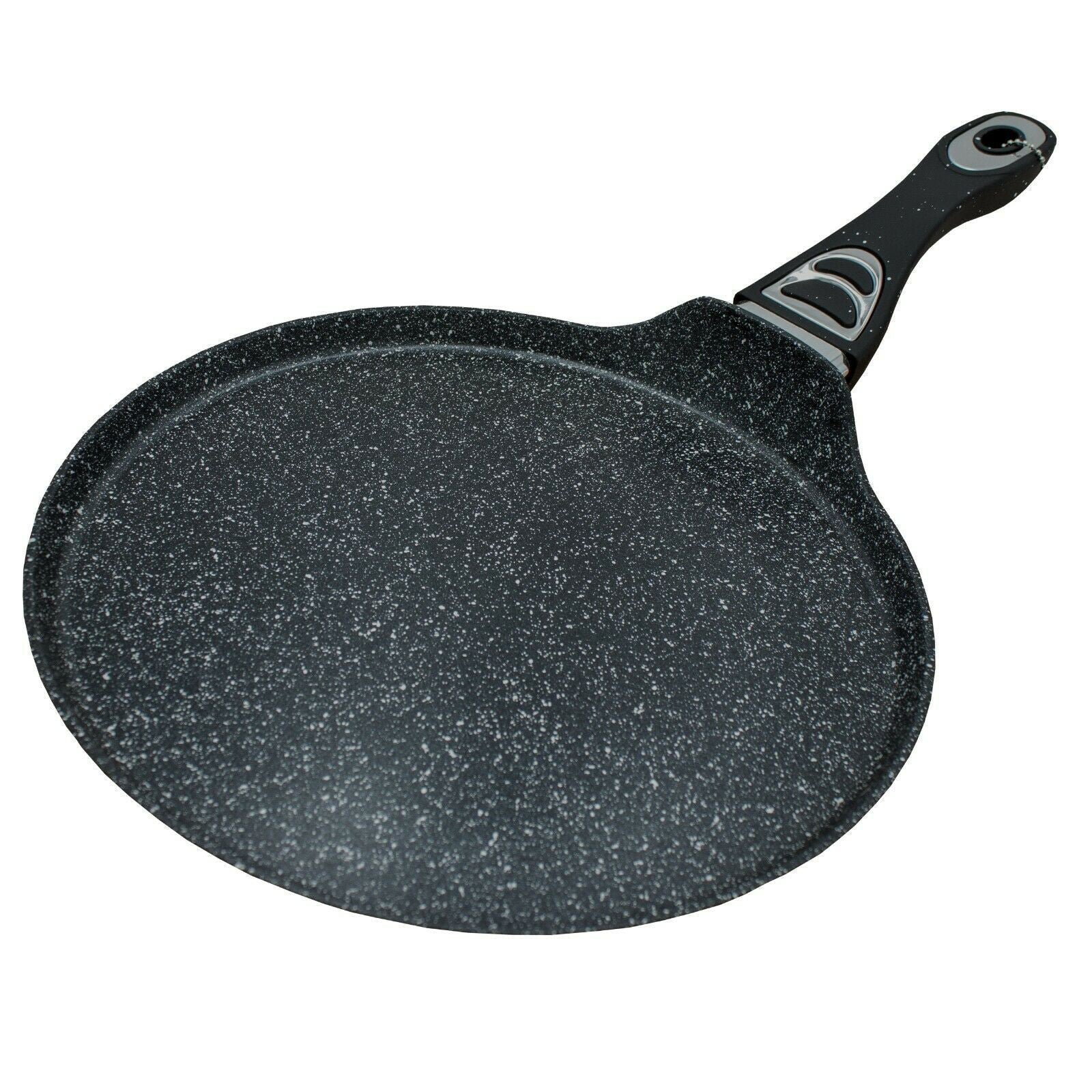 Marble Tawa Pan With Induction - Black -  32cm